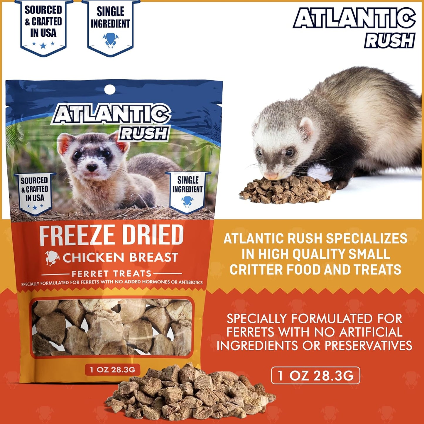 Freeze-Dried Chicken Breast Ferret Treats