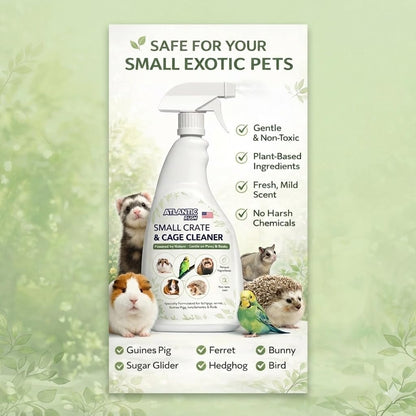 Small Animal Cage Cleaner Spray - 24oz Bottle