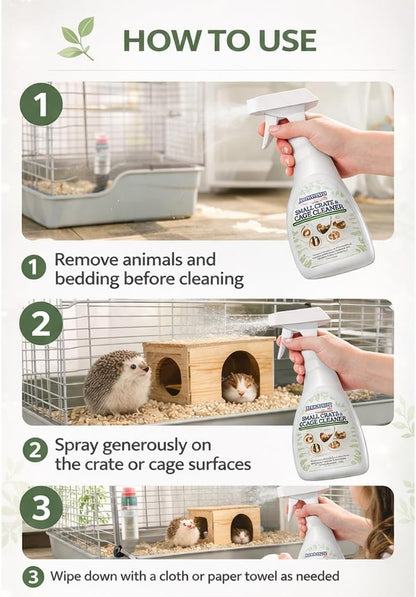 Small Animal Cage Cleaner Spray - 24oz Bottle