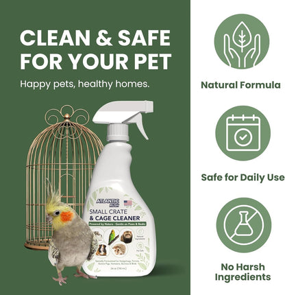 Small Animal Cage Cleaner Spray - 24oz Bottle