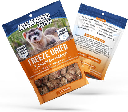 Freeze-Dried Chicken Heart Ferret Treats