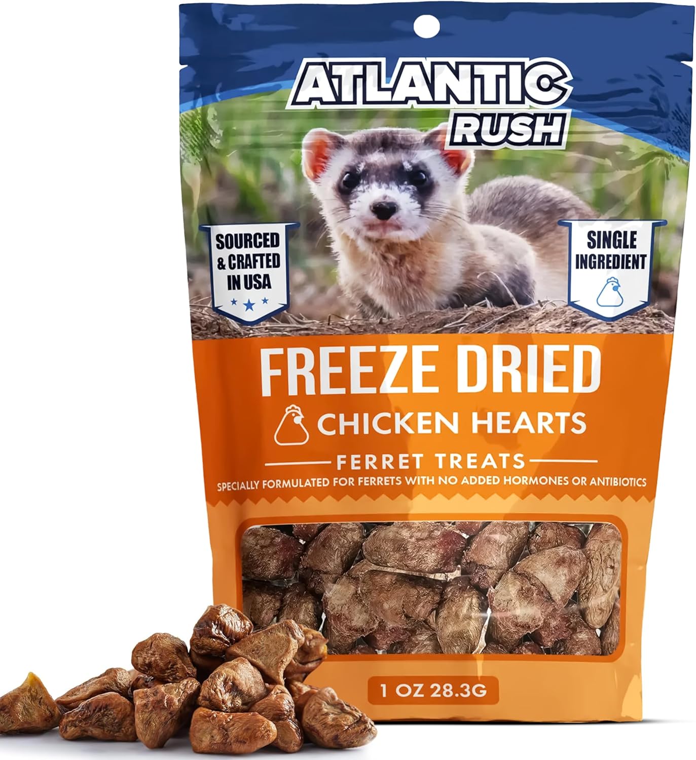 Freeze-Dried Chicken Heart Ferret Treats