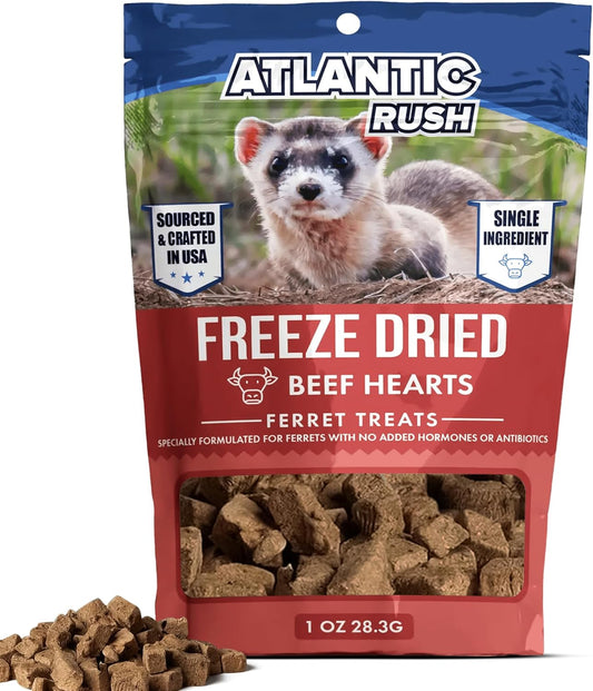 Freeze-Dried Beef Hearts Ferret Treats