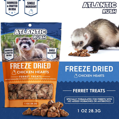 Freeze-Dried Chicken Heart Ferret Treats