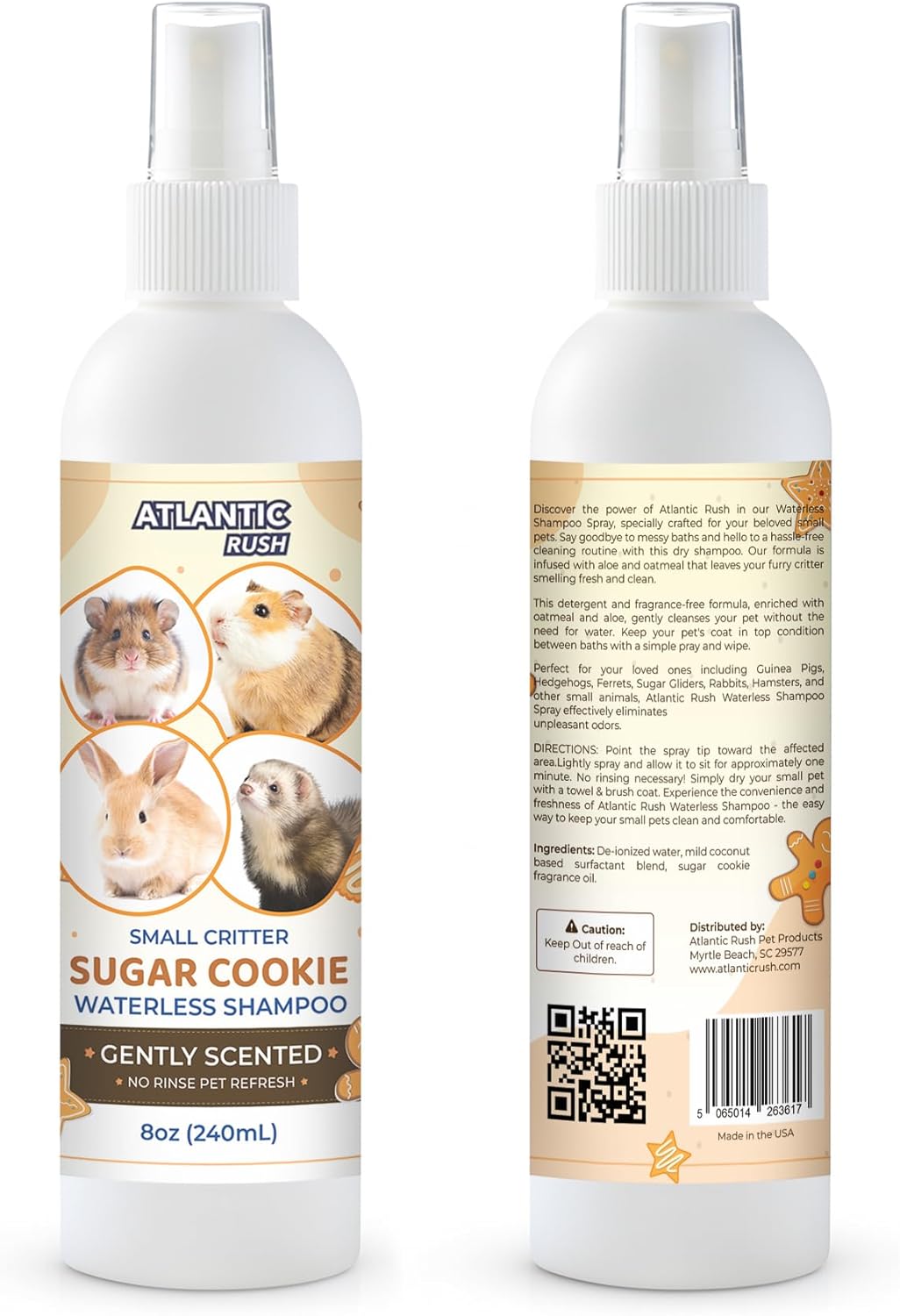 Waterless Sugar Cookie Scented Critter Shampoo